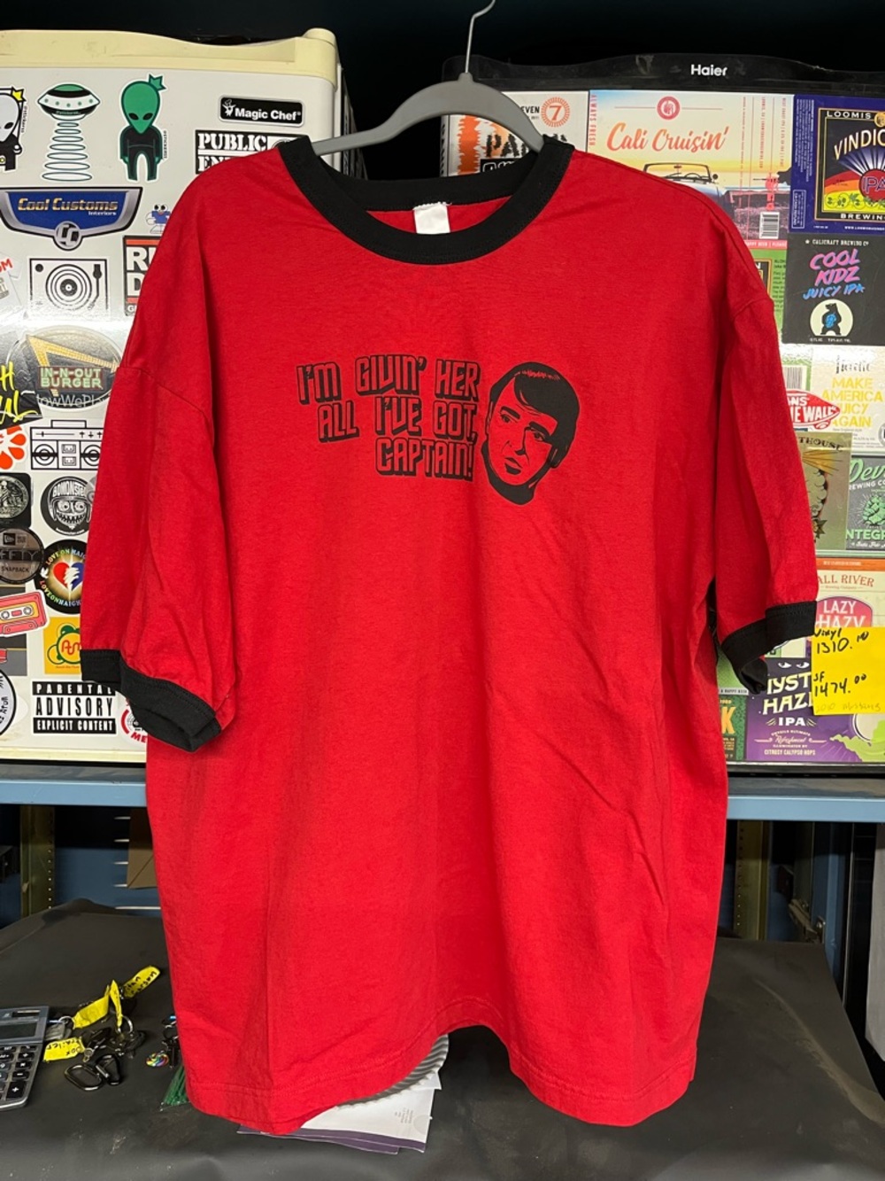 Vintage Star Trek Shirt w/Scotty Quote